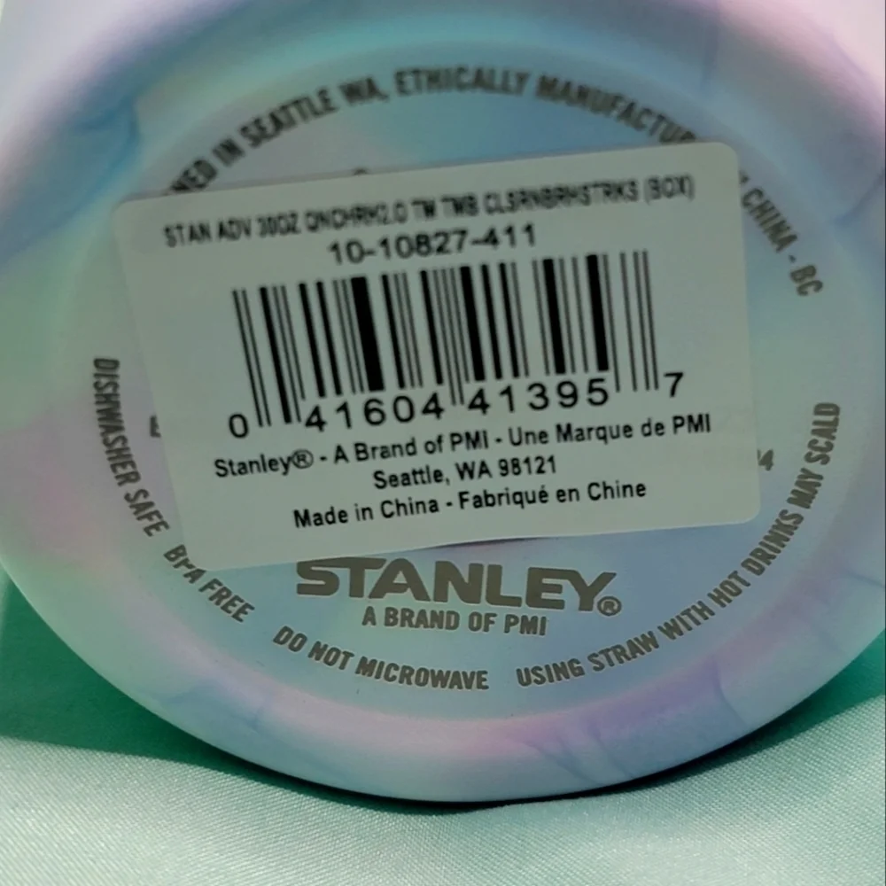 Brand New Stanley 30 oz. Quencher H2.0 FlowState Tumbler Cool Serene Brushstroke - Picture 3 of 4